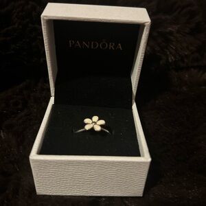 Pandora Flower Ring pre-loved, a bit misshapen.